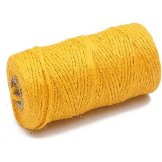 Corde De Jute Naturelle 10 Mm - 100 Mètres, Pour Jardinage, Bricolage, Décoration, Résistante Et écologique
