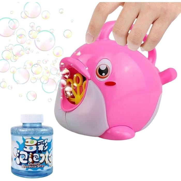 Machine à Bulles Poisson – 16 Trous, Lumières Et Son – Jouet Portable Extérieur Pour Enfant – 3-10 Ans