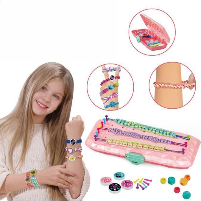 Kit Bracelet Fille, Kit Bracelet, DIY Kit Créatif Enfant, Jouet Fabrication  de Bracelets,Kit Bracelet Bresilien Convient Aux Garçons