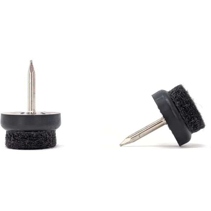 Patins De Meuble En Métal Avec Clou (Diamètre 25Mm, Paquet De 36