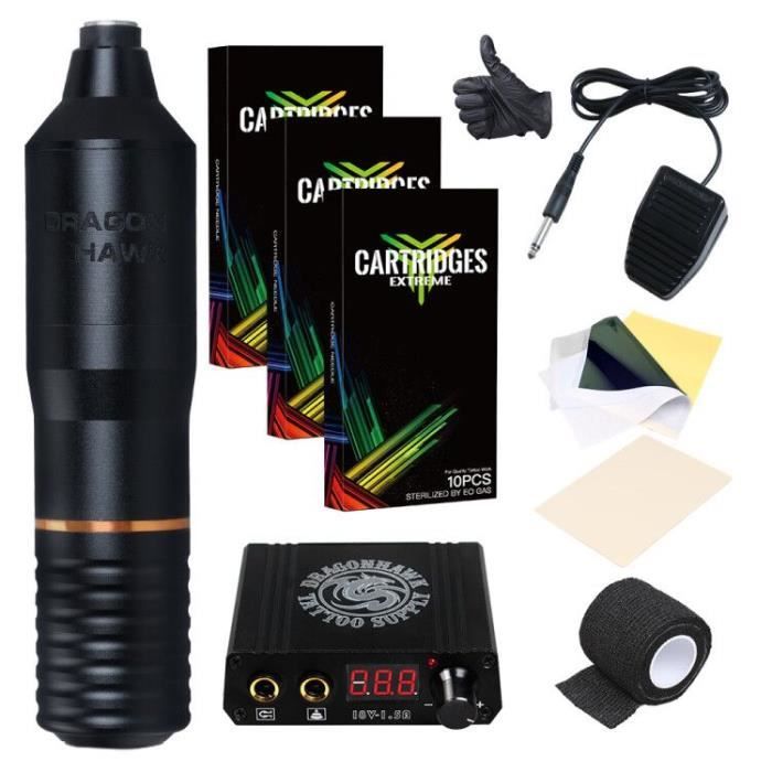 Tattoo Rotary Pen Tattoo Kit Machine Mini Power Imported Bottled Inks