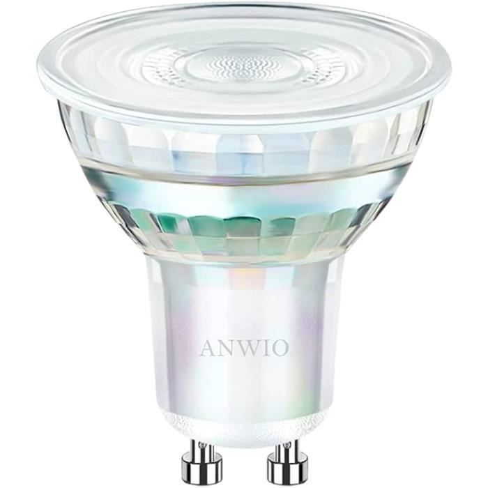 Ampoule de Plafond Spot LED 4W GU10,Ampoule LED en Verre GU10 Blanc