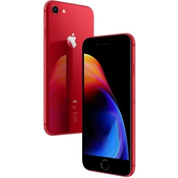 Vente T&eacute;l&eacute;phone portable iPhone 8 64 Go Red Reconditionné - Très bon Etat pas cher