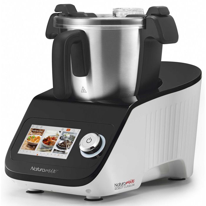 Robot cuiseur multifonctions - NATURAMIX - grand bol inox 3.5L - 11 fonctions - +600 recettes incluses - Naturamix