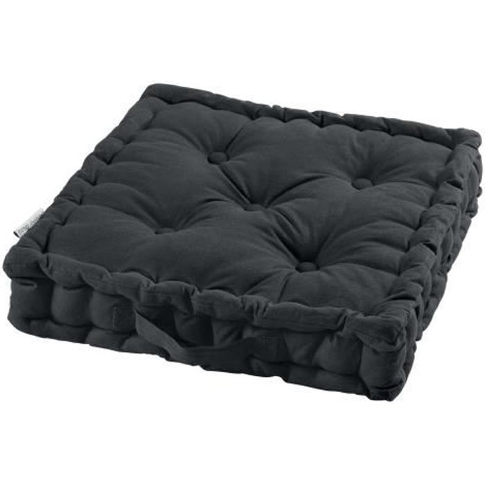 COUSSIN DE SOL 45 x 45 x 10 CM COTON UNI PACIFIQUE ANIS