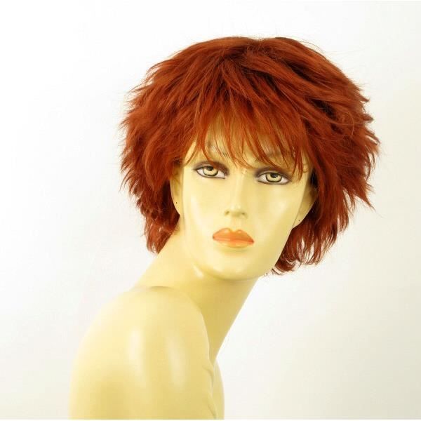 perruque rousse courte