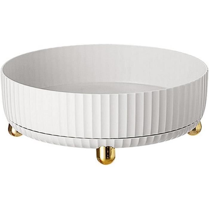 Plateau Tournant IDesign 28cm - Pour Épices Et Aliments - Rangement Placard Transparent
