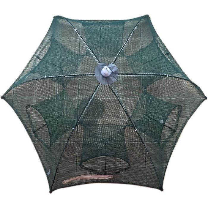 Filet de Pêche Pliable Piège à Épuisette Automatique Forme de Parapluie Pliable Piège Cage Dimmersion pour Poisson Crevette V[152]