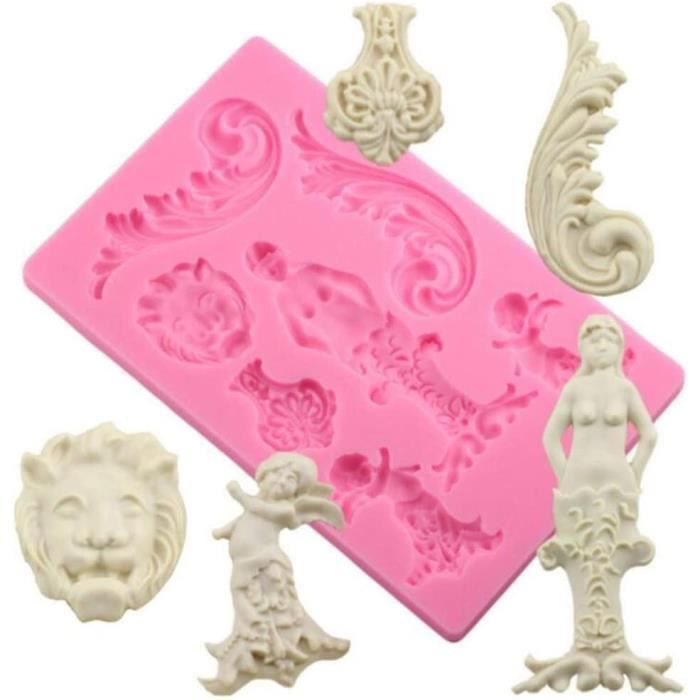Tapis De Gâteau En Silicone Avec Motif Floral Dentelle - Pour Décorations En Relief - 6