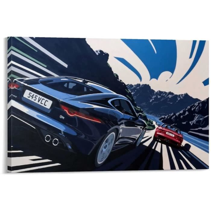 Poster Mitsubishi Lancer EVO - Déco Toile 40x60 Cm, Style JDM, Couleurs Vives Pour Salon, Bureau Ou Garage