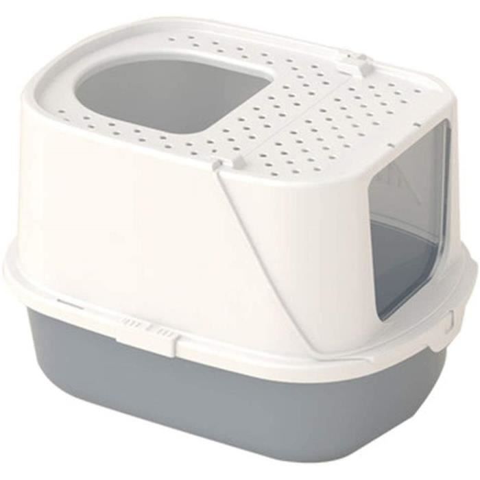 Bac Litiere Pour Chat Toilette Chat Anti Odeur Facile A Nettoyer Materiau Ecologique Securise 779 Cdiscount