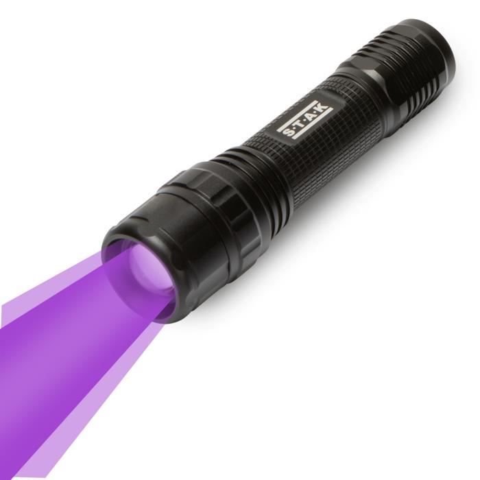 Lampe de Poche - HORATIO - LED 3W - UV - Aluminium