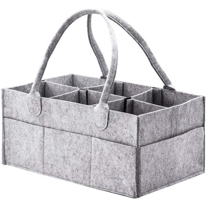 Panier De Rangement Pour Couches De Bebe Panier De Rangement Portable Toile De Coton Bio Pour Changer Les Lingettes Cadeau De Nai Cdiscount Puericulture Eveil Bebe