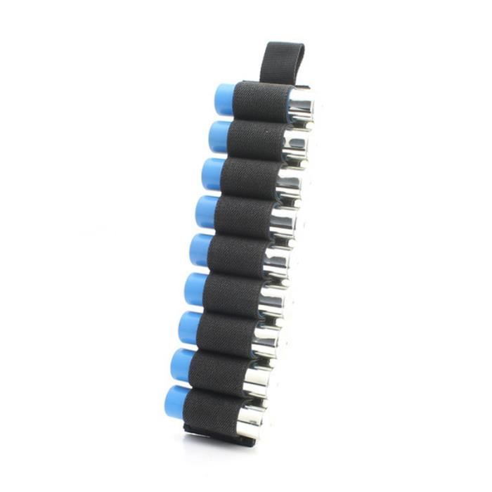 Pochette Tactique Noire Pour 16 Munitions Calibre 12 Ou Cartouches CO2 - NEUVE