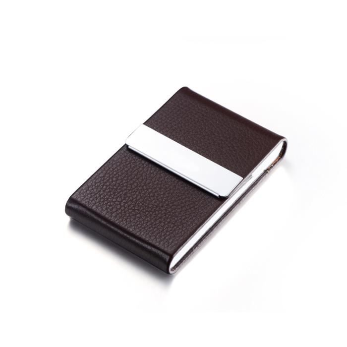 2 Pièces Porte-Cartes De Visite En Métal Boite Rangement Carte Boite De