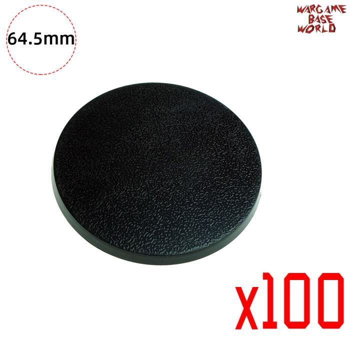100 Bases Rondes 25mm Pour Figurines Warhammer - Socles Jeux De Guerre | Accessoire Modélisme