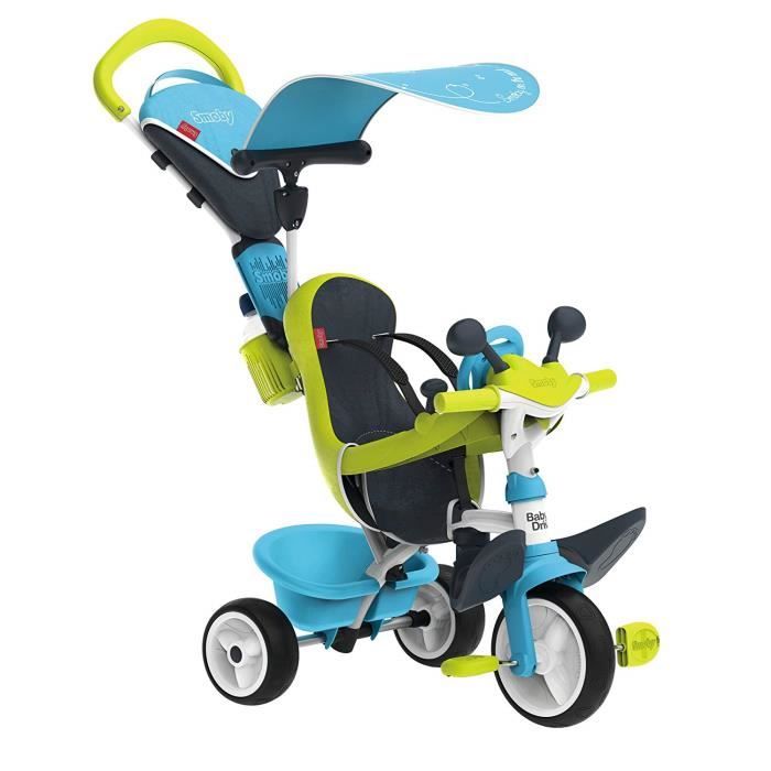 Tricycle évolutif Baby Driver Plus bleu Smoby : King Jouet, Tricycles Smoby  - Jeux Sportifs