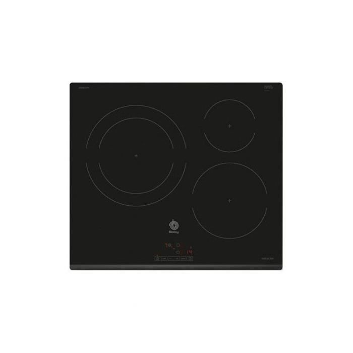 Balay 3EB865FR Table de cuisson à induction 3 plaques de cuisson Niche largeur : 56 cm profondeur : 49 cm avec bord avant avec facettes - vue 2