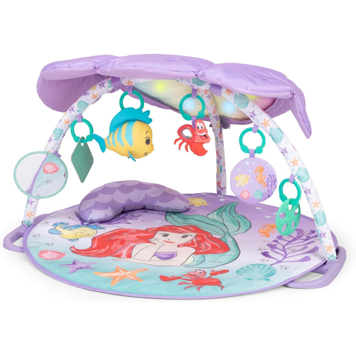 DISNEY BABY -PETITE SIRENE- Tapis déveil bébé évolutif Arche jouets sensoriels et musicaux guirlande lumineuse cadeau bébé