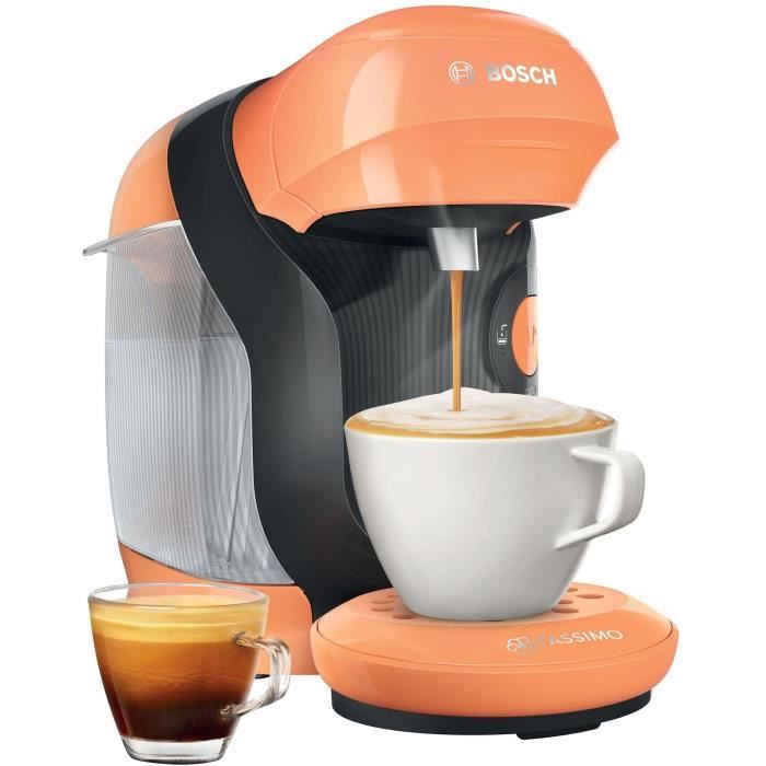 convient pour toutes les tasses gain de place Bosch Tassimo Style TAS1104 Machine à café à capsules entièrement automatique 1400 W blanc 