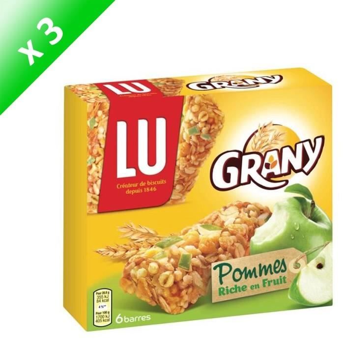 Lot De 3 Grany De Lu 5 Barres 5 Cereales Et Pomme Achat Vente