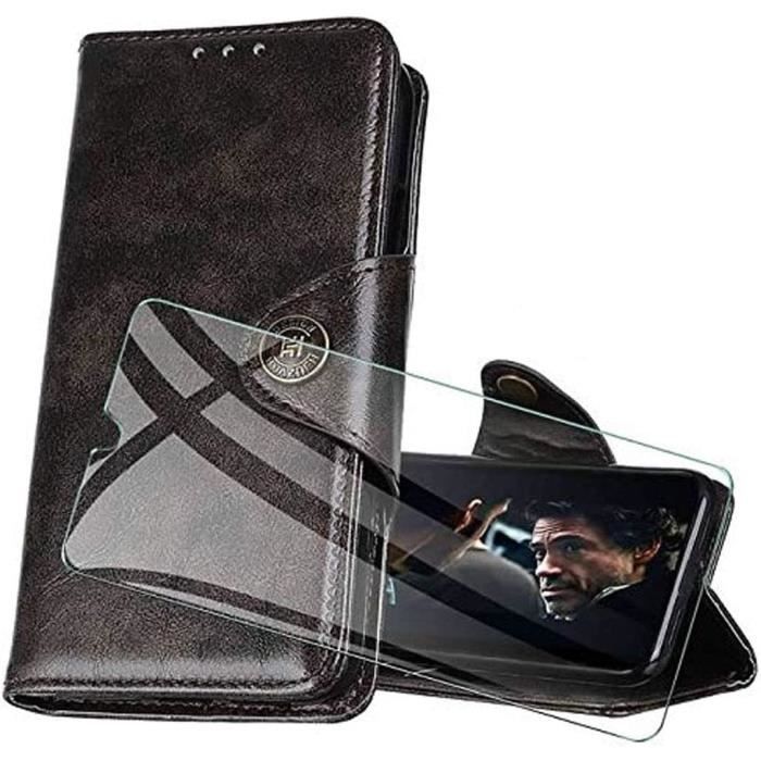 Coque Wiko View 5 Plus-View 5 6.55" Et 2 Pièces Verre Trempé, Souple Silicone Anti-Jaune TPU