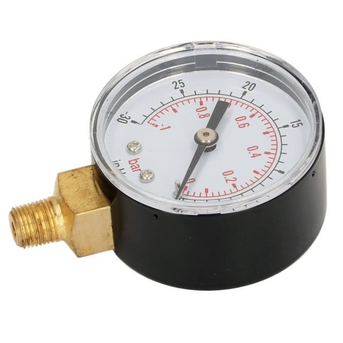 Manomètre pression d'eau 0-10 bar | Support d'air comprimé 1/4 pouces | Pour eau et Manomètre pression d'eau 0-10 bar | Support d'air comprimé 1/4 pouces | Pour eau et