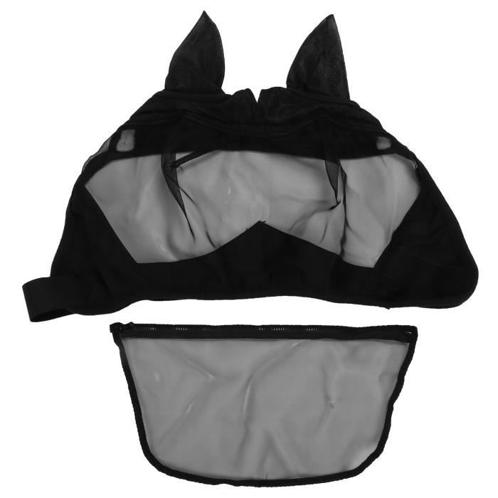 Masque De Nez Respirant Pour Cheval - Protection UV Et Anti-Moustiques - Tissu Élastique Teslin - Pour Équitation