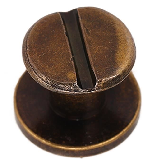 Lot De 500 Rondelles En Laiton Doré Pour Fixation De Papier, Attaches Parisiennes Rondes En Laiton