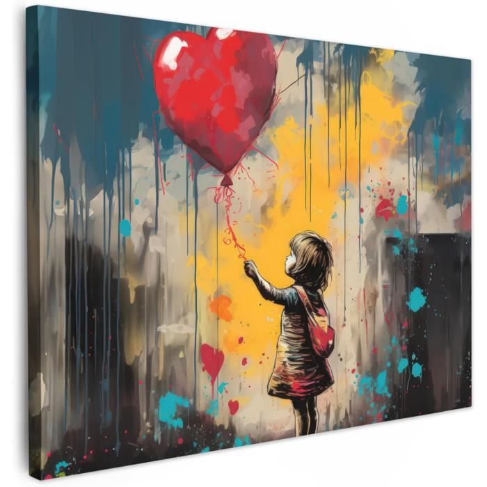 Tableau Toile 70x50 Cm Déco Salon - Impression Haute Qualité, Cadre Bois 2 Cm, Sans Perçage, Motif Plage Jaune