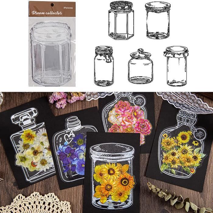 5 Pièces Marque Page En Résine Fleurs Séchées Marque-Page Fleurs