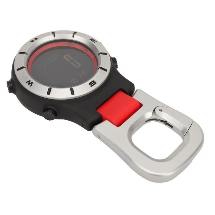Montre De Poche à Clip Infirmière - Numérique Luminescente - Mousqueton Acier Inoxydable - Unisexe