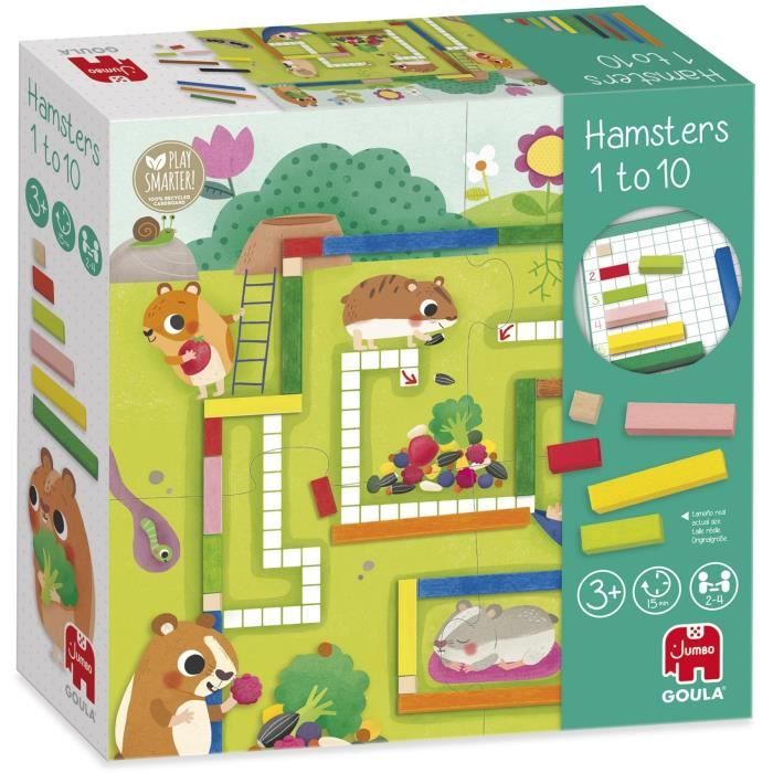 Jeu éducatif GOULA 1 10 Maths Aide les hamsters à constituer leurs provisions pour ’hiver