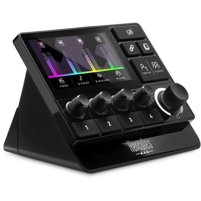 Audio Controller - HERCULES - STREAM 200 XLR - Pilotage simple et intuitif du son - Streaming avancé