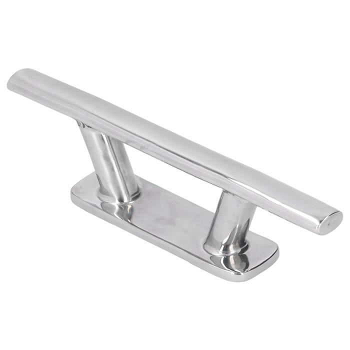 Taquet D'Amarrage Pont Bateau 8 Pouces Acier Inoxydable 316 - Cale Corde Polie Base Ouverte