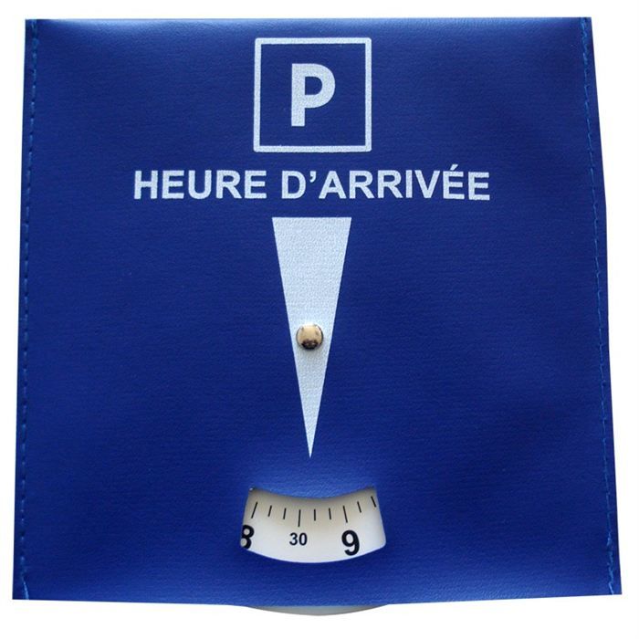 Disque de stationnement achilles en mati/ère artificelle bleu et blanc