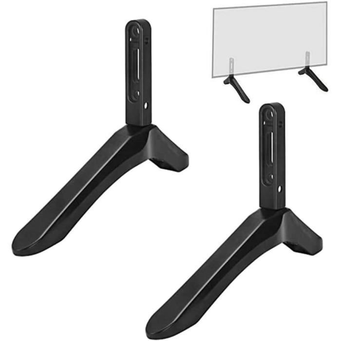 Meuble TV Sur Pieds Pour TV 32 à 65 Pouces - Support Plat Et Incurvé Jusqu'à 45kg