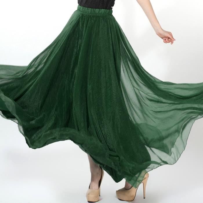 Jupe Femme Preworn Coton Vert Taille 12 - Coupe A-Line Courte - Excellent état