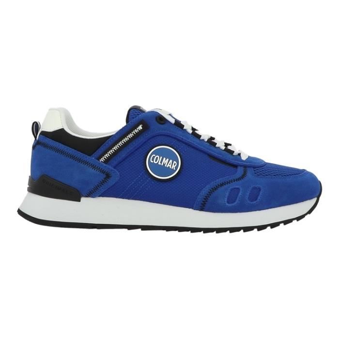 Colmar Basket à lacet Colmar Travis Sport Bold - Bleu Royal - Homme - Synthétique - Lacets - Plat
