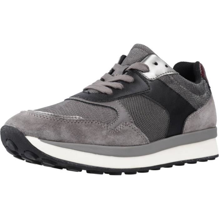 Geox Baskets GEOX D RUNNTIX Gris - Femme - Lacets - Plat