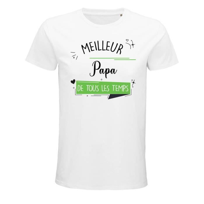 T-shirt Homme Meilleur Beau-Papa de tous les temps XXL  Idée Cadeau  Famille Papa Fête des Pères Anniversaire Noël Blanc - Cdiscount  Prêt-à-Porter