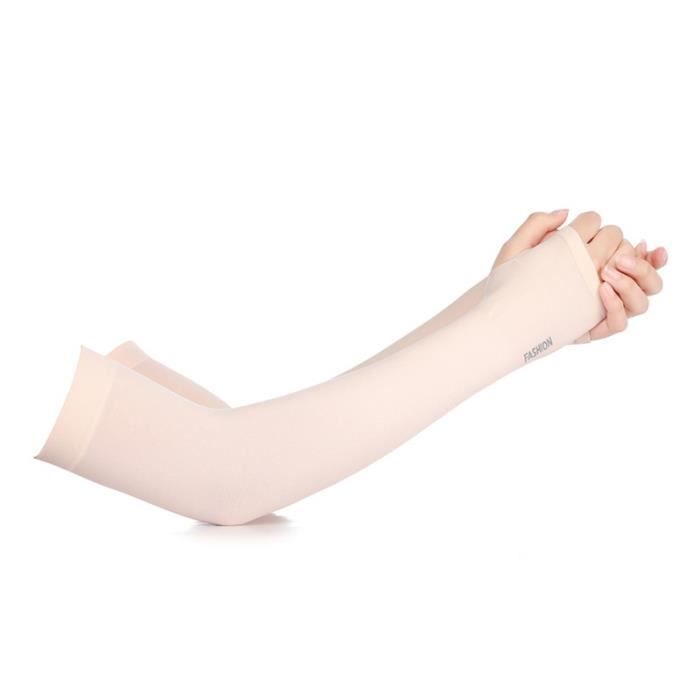 3 Paires De Manches Molyorch Respirantes - Dentelle élastique - Pour Cyclisme, Golf, Tennis - Rose/Noir/Beige