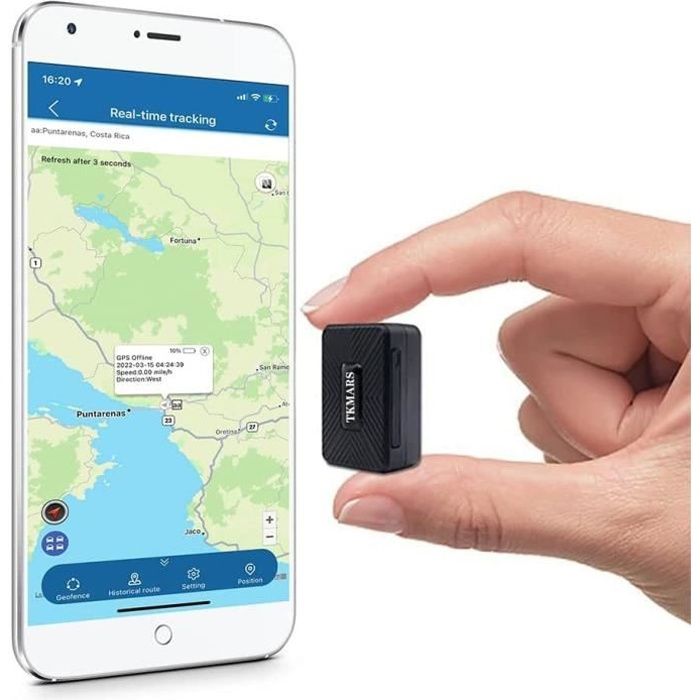 Mini Tracker GPS Avec Alarme Bidirectionnelle - Pour Clés, Portefeuille, Animaux, Suivi En Temps Réel