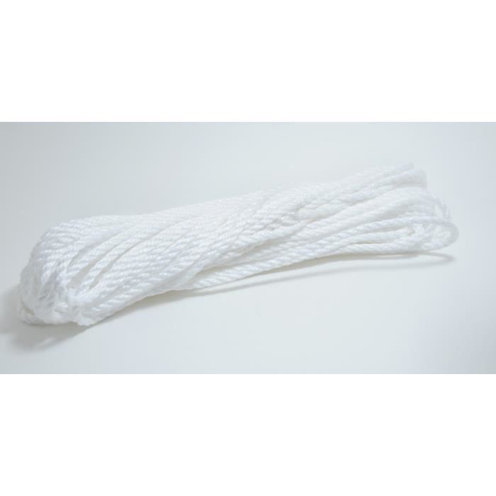 Corde Flottante 30m X 8mm Avec Mousquetons – Pour Bouée Fer à Cheval, Jet Ski, Remorquage