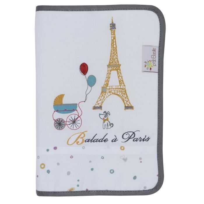 P Tit Basile Protege Carnet De Sante Bebe Mixte Coton Bio Little Paris Blanc 23x17 Cm Taille Standard Cdiscount Puericulture Eveil Bebe