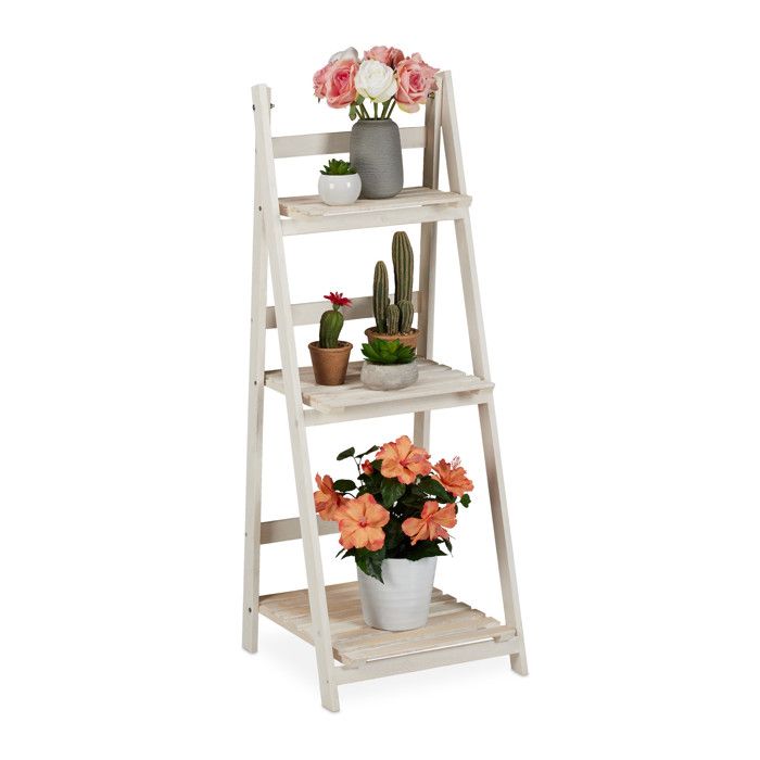 Etagère à Fleurs en Bambou pour Intérieur et Extérieur - QIFAshma® - 3