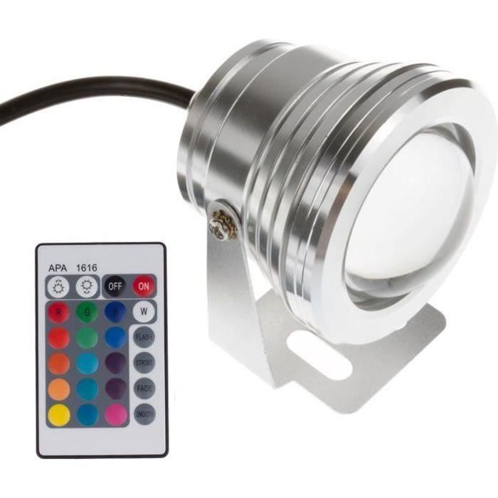 Phare - Projecteur LED RGB avec télécommande multicolore 10w 20w 30w