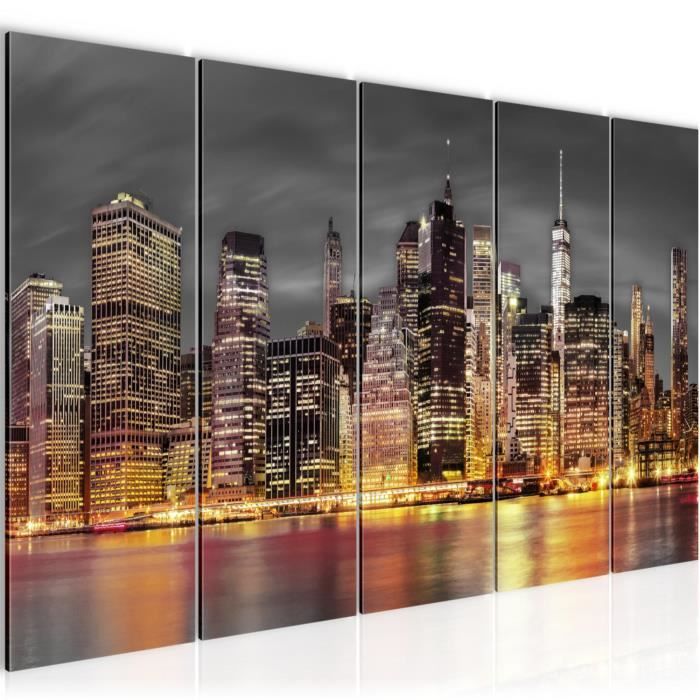 Tableau Sur Toile New York 200x100cm - Visario - Prêt à Poser, Dispo Immédiate