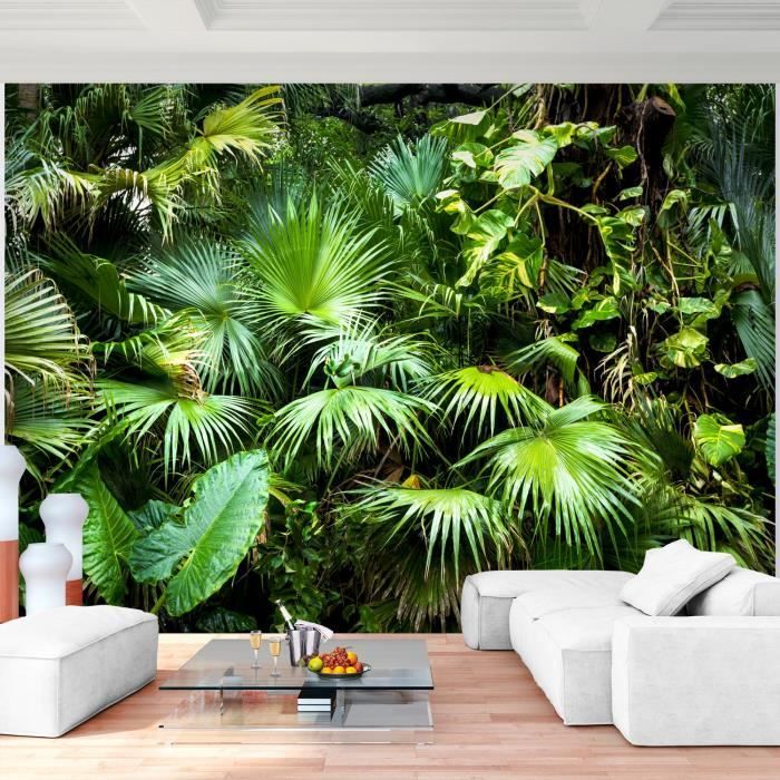 Runa art Papier Peint Intissé Tapisserie Plantes Tropicales 352x250 cm (8,8 M2) - 8 Bandes Faciles à Coller 9465011a
