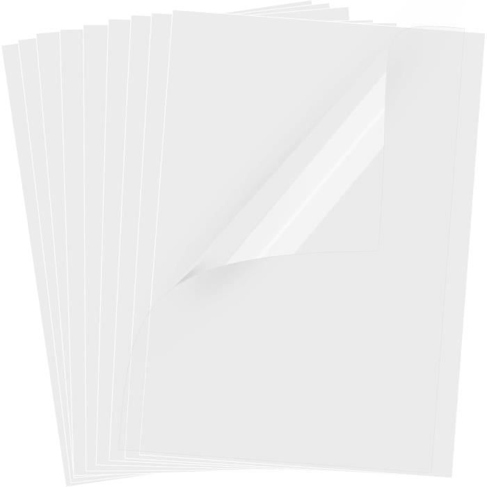 Lot De 20 Feuilles Papier Transfert Transparent A4 Pour Imprimante Laser